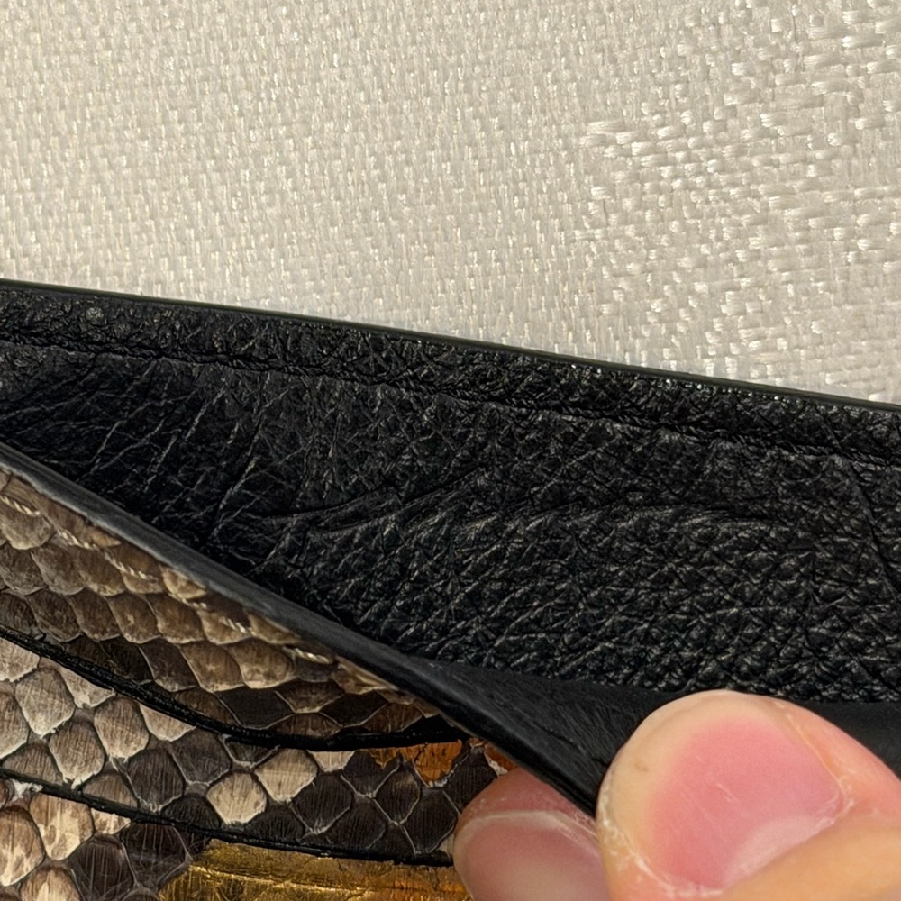 Snakeskin Python Card Holder - Picture 4 of 4